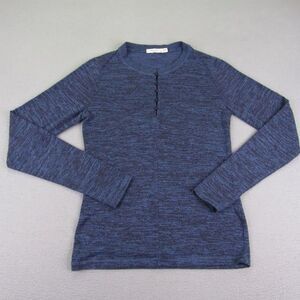 Rag & Bone buttoned sweater marled top